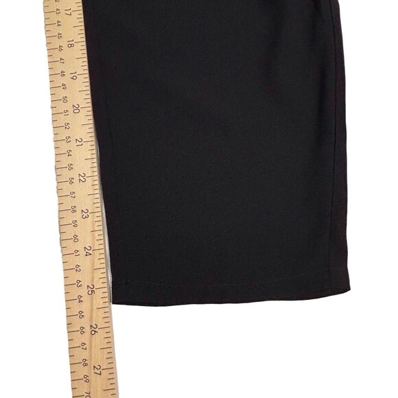 Eileen Fisher Silk Tapered Ankle Pants Black Georgette Crepe PM Medium Petite - Picture 7 of 9